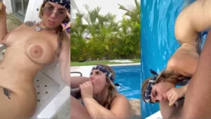Ely La Bella Big Booty Latina Gets Pounded Pissed On PoolSide - MyPornerLeak Leak