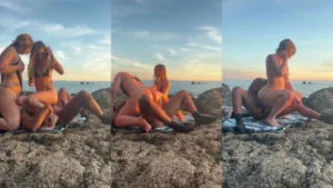 Princess Polly Crazy Public Beach Threesome With Troy Francisco - MyPornerLeak