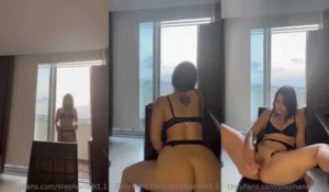 StephaniehVip Grinds A Dildo On The Chair - MyPornerLeak
