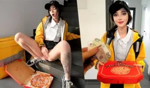In homemade porn, a guy fucked a pizza delivery girl - MyPornerLeak
