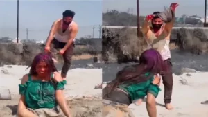 Girl’s panties were removed on Holi – Indian porn video - MyPornerLeak