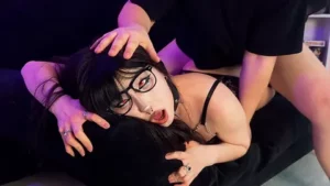 Goth Teen’s Rough Creampie and Blowjob on First Date - MyPornerLeak
