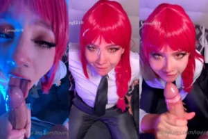 Loving Eli As Makima Gets Cummed On Her Face - MyPornerLeak