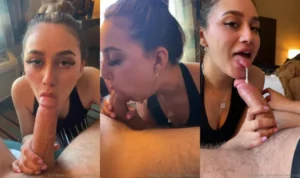 Bbyxcherryvip Receives CIM After A Blowjob - MyPornerLeak