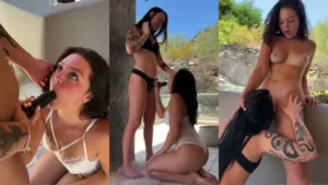 Hazey Haley X Anastasiagoth Strap On Black Didlo Lesbian Sex - MyPornerLeak Leak