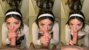 Katiana Kay Gives Head In A Dressing Room - MyPornerLeak Leak