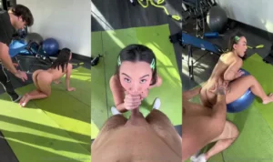 Kimmy Kimm Shows Her Flexibility To Gym Trainer - MyPornerLeak Leak