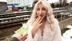 PublicAgent – Sunflower Doll – Pretty British Blonde Facial - MyPornerLeak