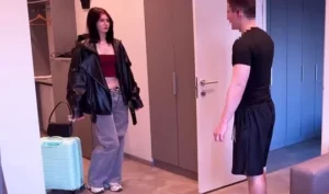 Skinny young Russian cutie stripped down to her panties for the sake of filming simple sex - MyPornerLeak