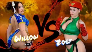 TeamSkeetSingles – Willow Ryder vs Zoey Uso! Fight! (Street Fighter Parody) - MyPornerLeak