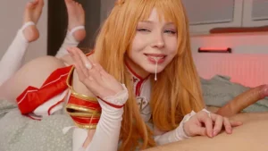 Asuna Cosplayer Kovicki Takes A CIM - MyPornerLeak Leak