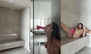 IAmJuju Gets Sweaty And Creamy In The Sauna Room - MyPornerLeak