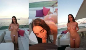 Izzy Green Gets Pounded On A Boat During Sunset - MyPornerLeak Leak