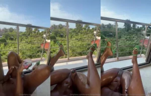 Kira Michelle Vibes And Squirts On The Balcony - MyPornerLeak