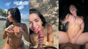 Liana Love Sexy Boobs Massage And Hardcore Sex POV In Public Beach - MyPornerLeak Leak
